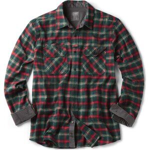 Mens Stealth Holiday Mood Cotton Flannel Shirt Long Sleeve Casual Outdoor Plaid